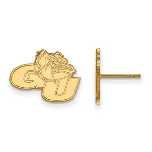14k Gold Plated Silver Gonzaga University Small Post Earrings